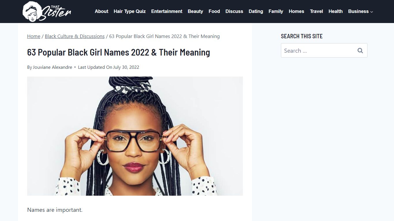 63 Popular Black Girl Names 2022 & Their Meaning - That Sister