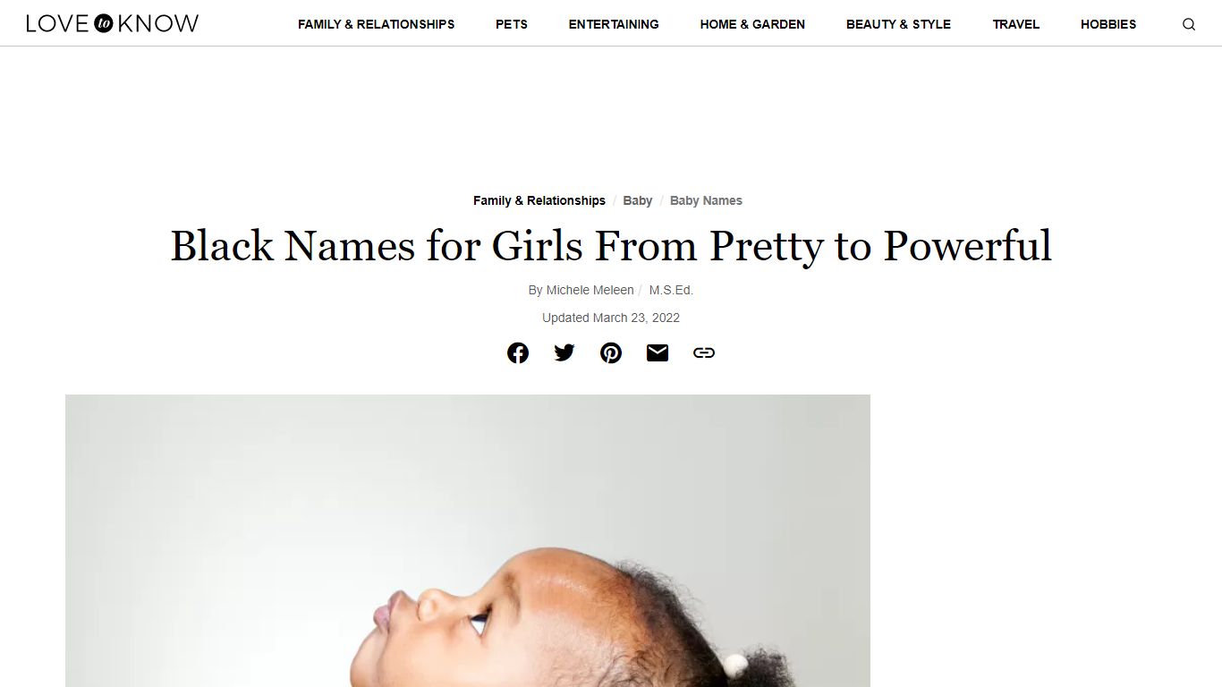 Black Names for Girls From Pretty to Powerful | LoveToKnow